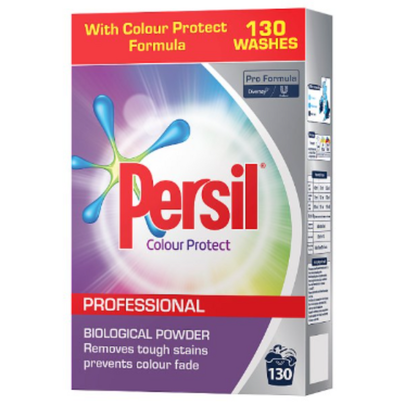 Persil Professional Colour Protect Biological Powder 130 Washes 8.4kg x 1 - London Grocery