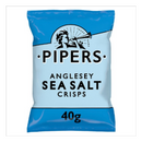 Pipers Anglesey Sea Salt Crisps 40g x Case of 24 - London Grocery
