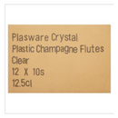 Plasware Crystal Plastic Champagne Flutes Clear 12.5cl x Case of 1 - London Grocery