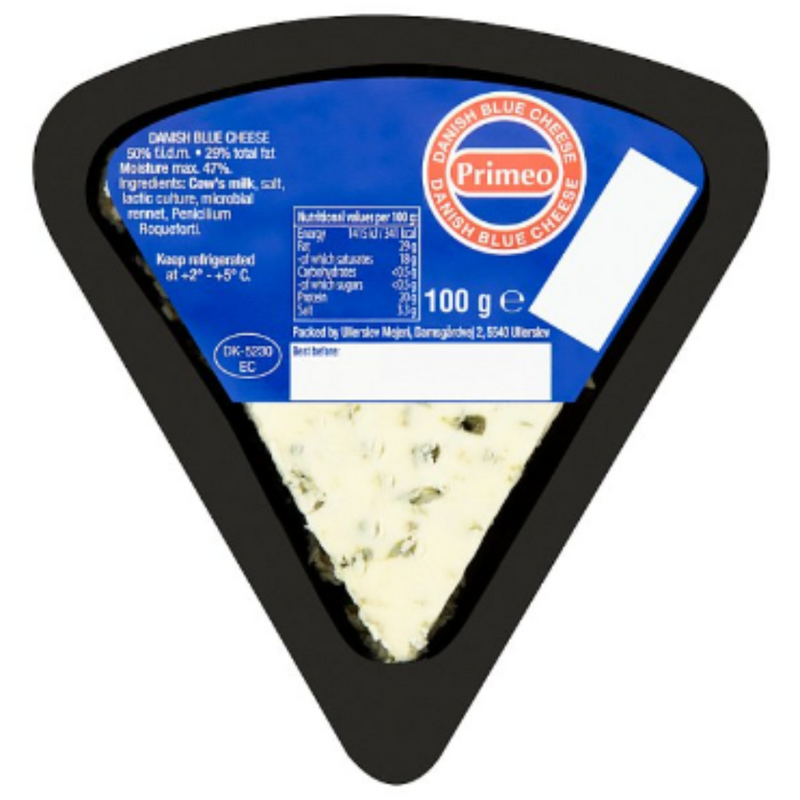 Primeo Danish Blue Cheese 100g x 10 - London Grocery