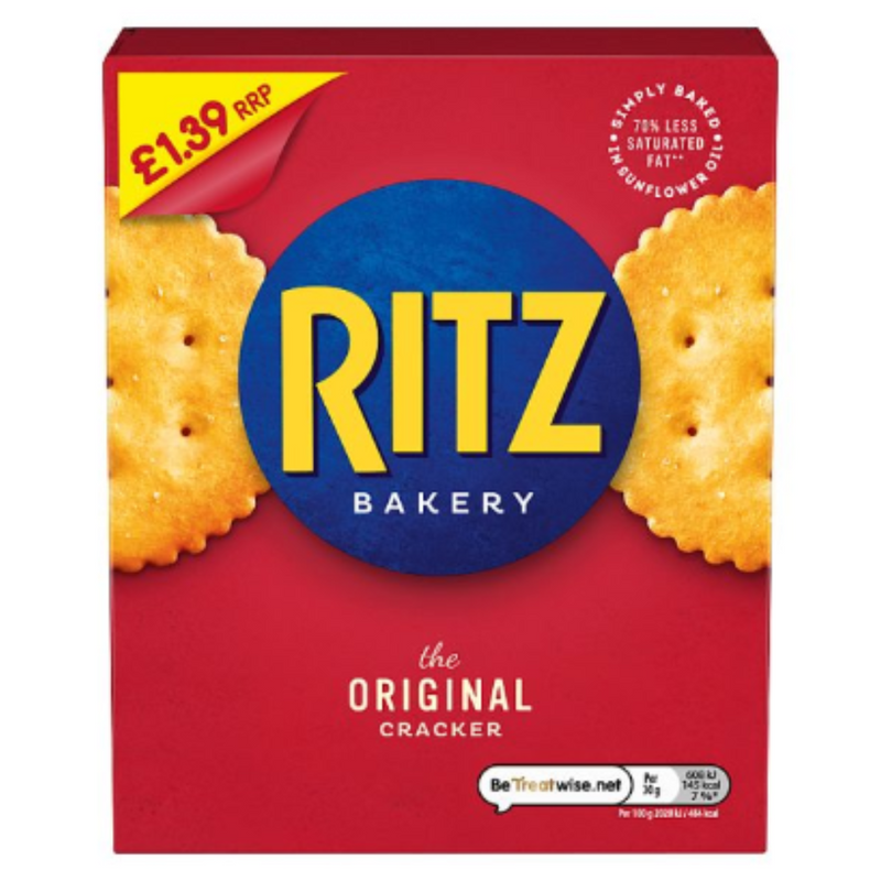 Ritz The Original Biscuit Crackers 200g x Case of 8 - London Grocery