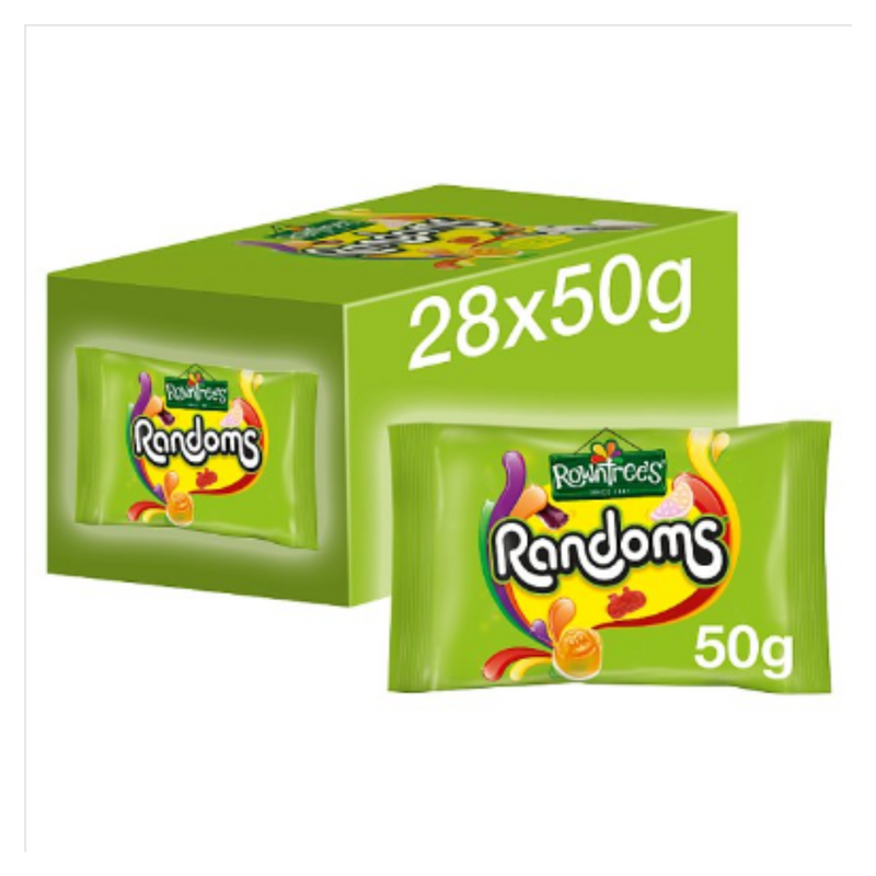 Rowntree's Randoms Sweets Bag 50g x Case of 28 - London Grocery
