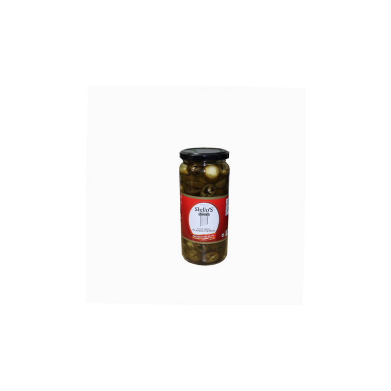 STELLOS Sliced Green Jalapeno Peppers 500ml-London Grocery