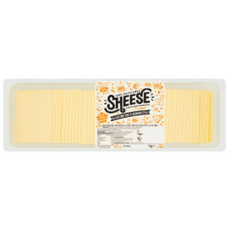 Sheese Sliced Mature Cheddar Style 1kg x 1 - London Grocery