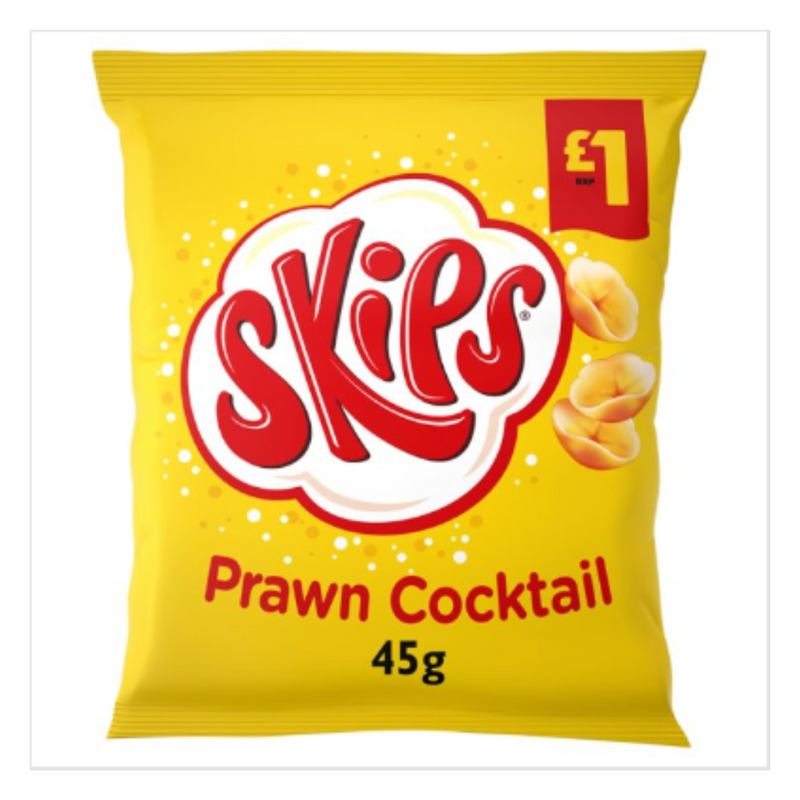 Skips Prawn Cocktail Crisps 45g x Case of 16 - London Grocery