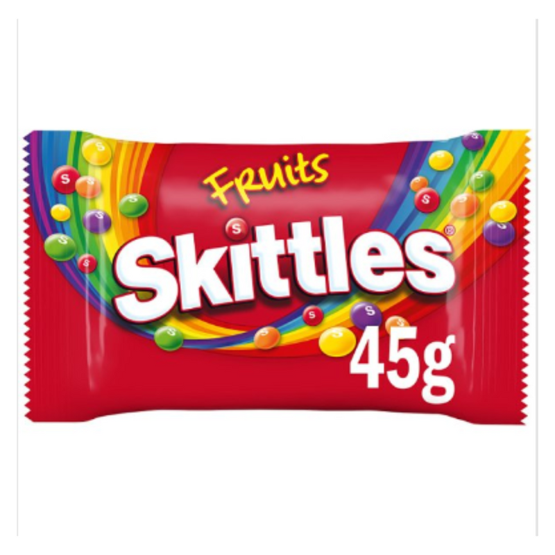 Skittles Fruits Sweets Bag 45g x Case of 36 - London Grocery