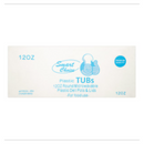 Smart Choice Plastic Tubs 12oz Round Microwavable Plastic Deli Pots & Lids 250 Sets x Case of 10 - London Grocery