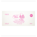 Smart Choice Plastic Tubs 16oz Round Microwavable Plastic Deli Pots & Lids 250 Sets x Case of 10 - London Grocery