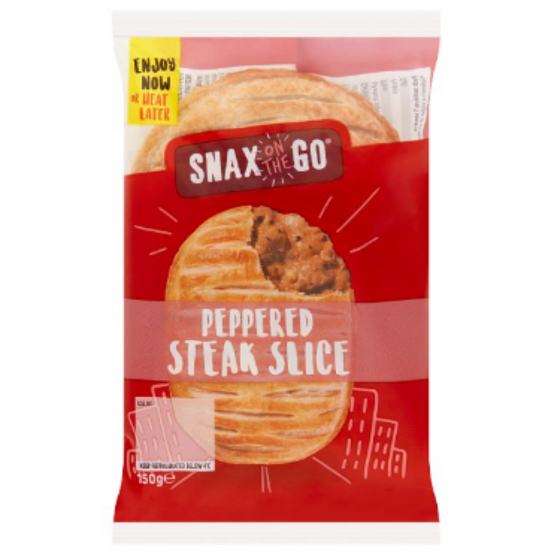 Snax on the Go Peppered Steak Slice 150g x 6 - London Grocery