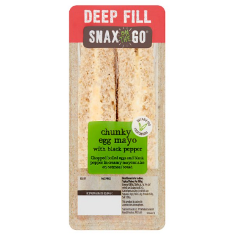 Snax on the Go Chunky Egg Mayo with Black Pepper x 6 - London Grocery