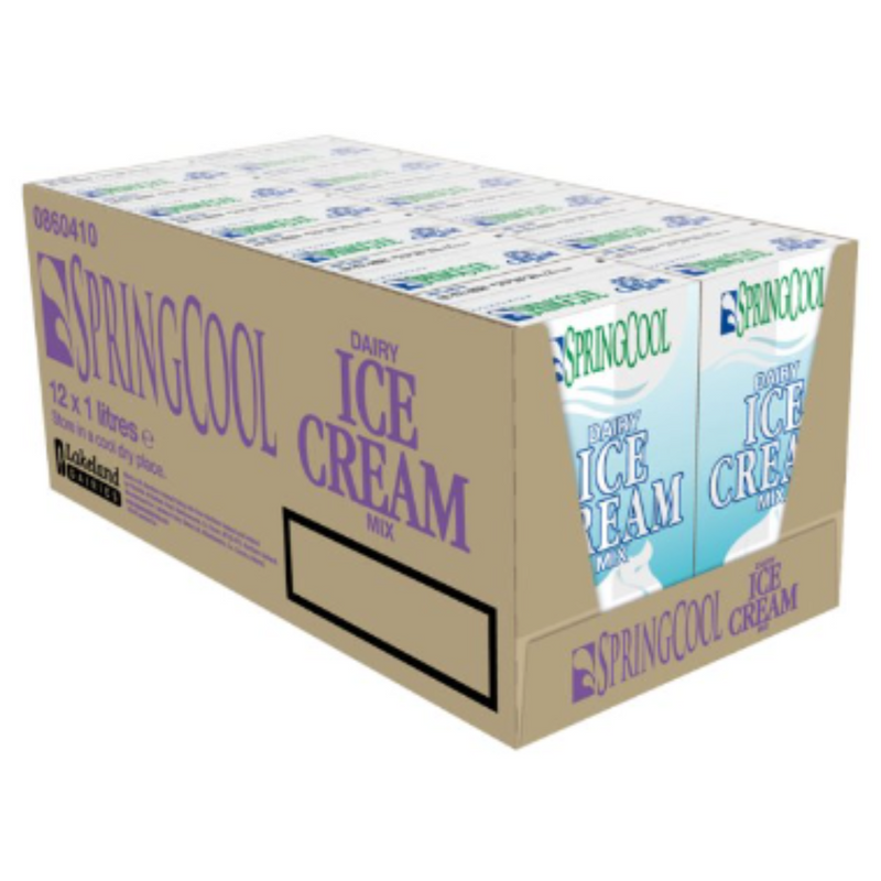 Springcool Dairy Ice Cream Mix 1000g x 12 - London Grocery