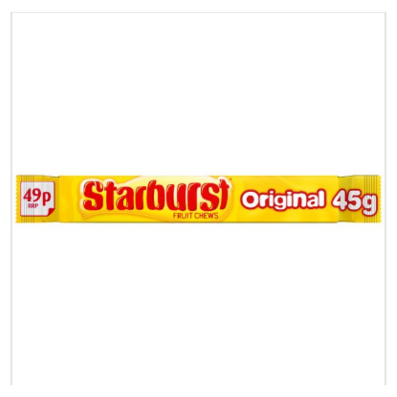 Starburst Original Fruit Chews Sweets 45g x Case of 24 - London Grocery