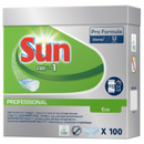 Sun All in 1 Eco Professional Dishwasher Tablet 100 x 18g (1.8kg) x 5 - London Grocery