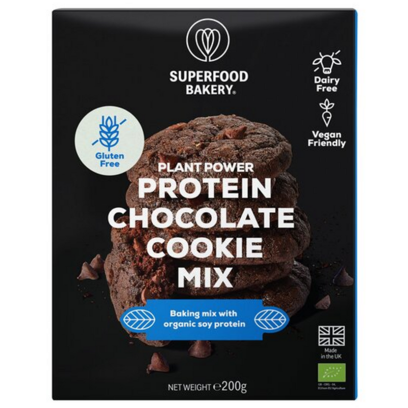 Superfood Bakery Plant Protein Chocolate Cookie Mix 200gr-London Grocery
