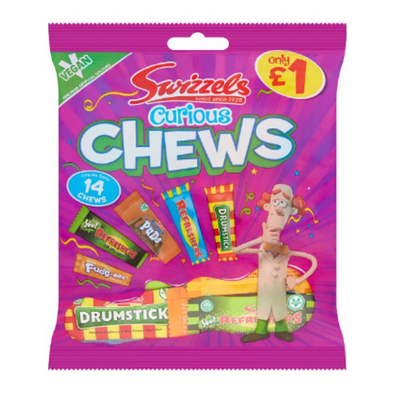 Swizzels Curious Chews x Case of 12 - London Grocery