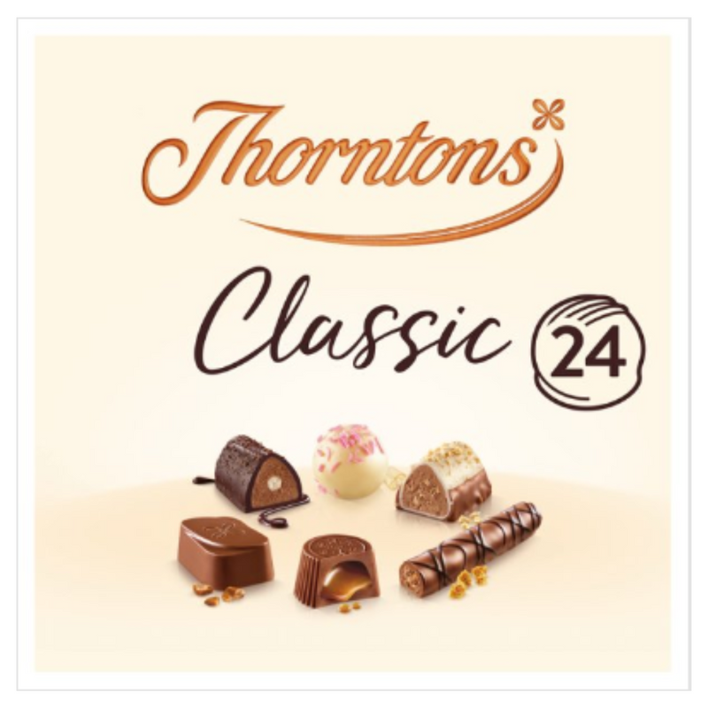 Thorntons Classic Assorted Gift Box Chocolates 262g x Case of 6 - London Grocery