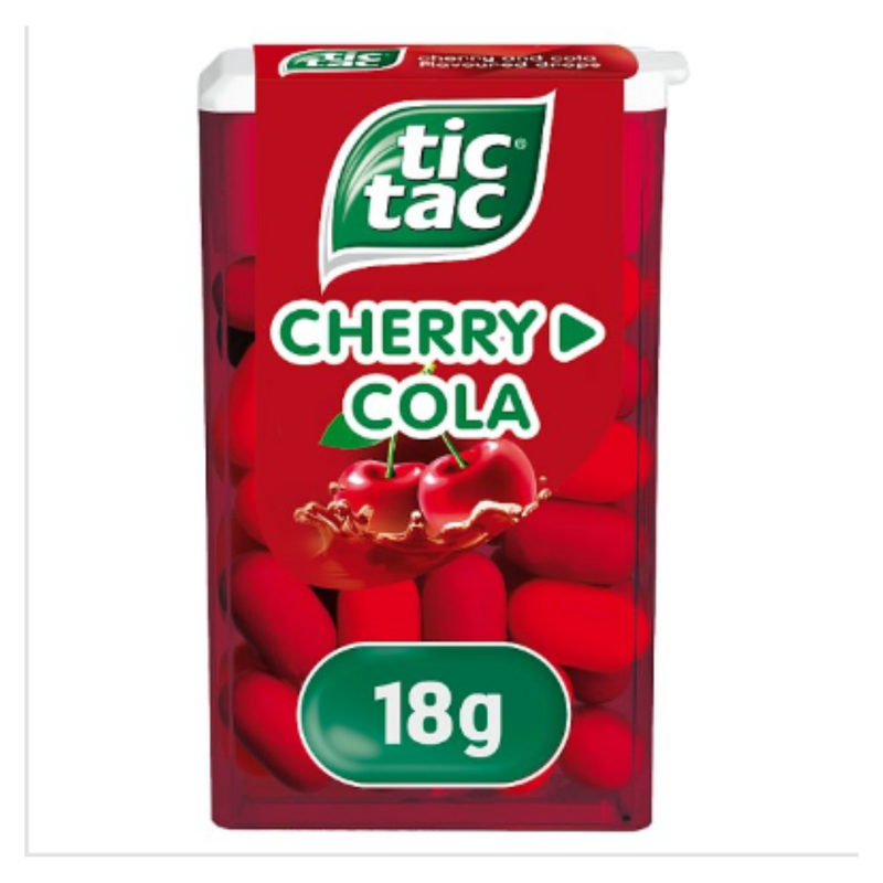 Tic Tac Mixers Cherry Cola 18g x Case of 24 - London Grocery