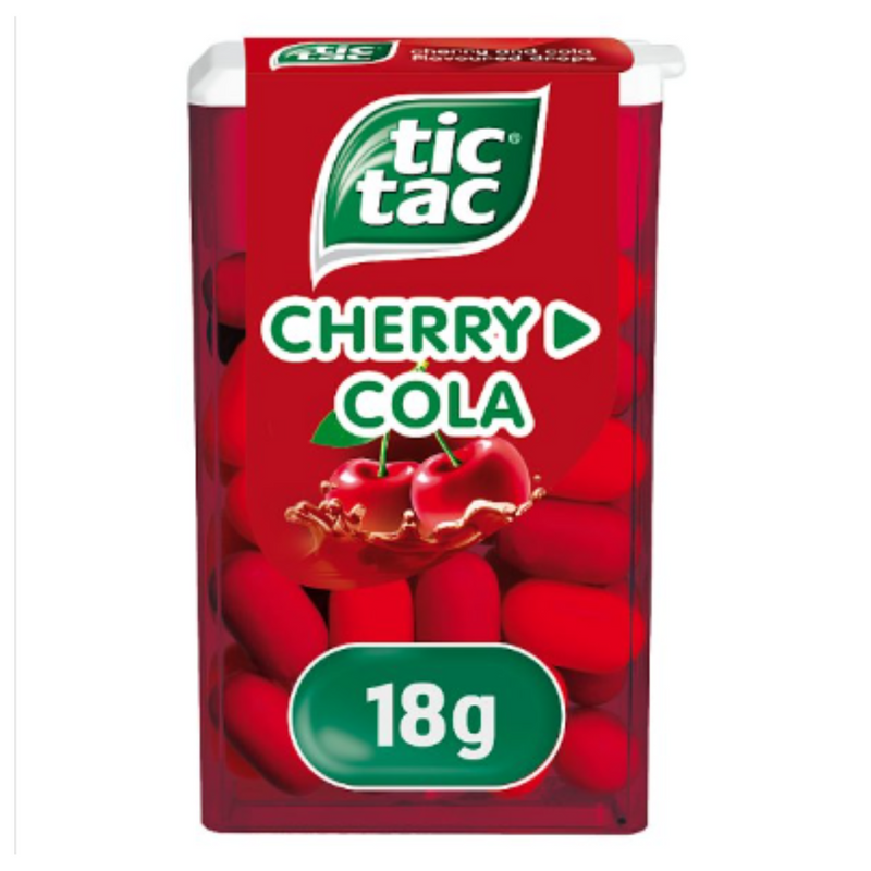 Tic Tac Mixers Cherry Cola 18g x Case of 144 - London Grocery