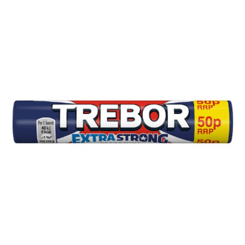 TREBOR Extra Strong Spearmint 41.3g x Case of 40 - London Grocery