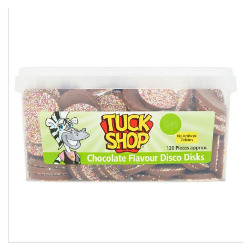 Tuck Shop Chocolate Flavour Disco Disks 720g x Case of 1 - London Grocery