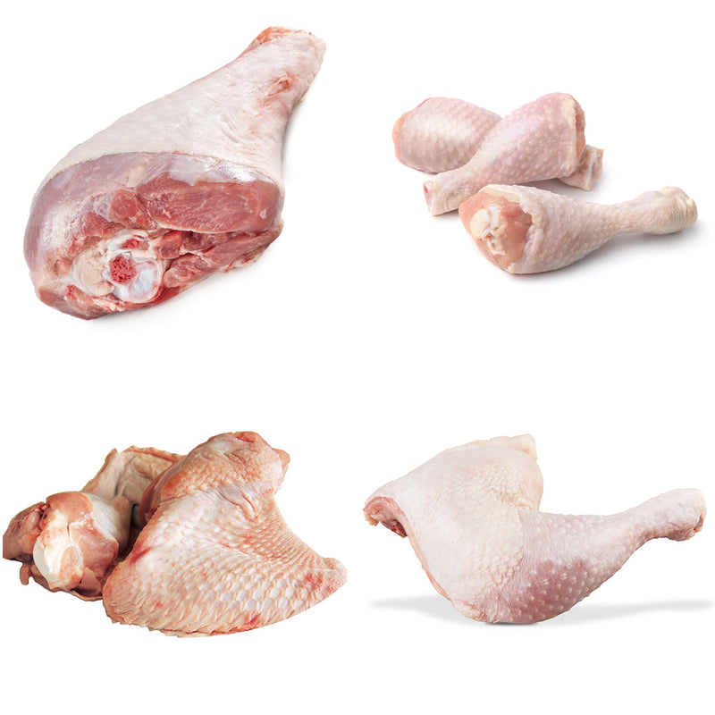 Mixed Turkey Box | 4 Ingredients | Wings | Thighs | Drumstick | Leg | London Grocery