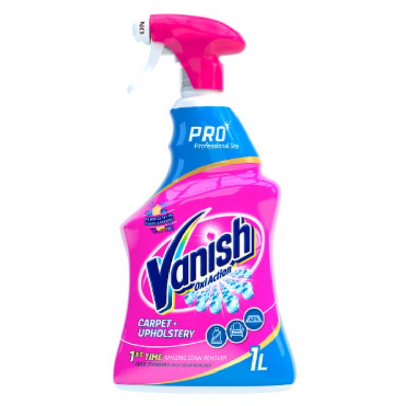 Vanish Professional Range Carpet & Upholstery Stain Remover 1L x 6 - London Grocery