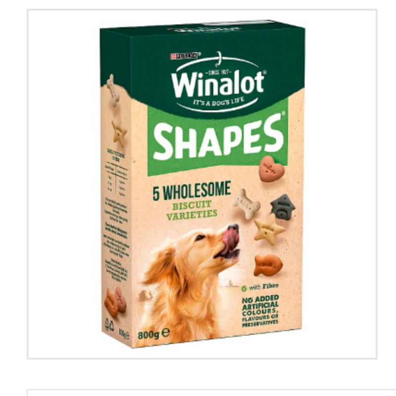 WINALOT Shapes Dog Treat Biscuits 800g x Case of 5 - London Grocery