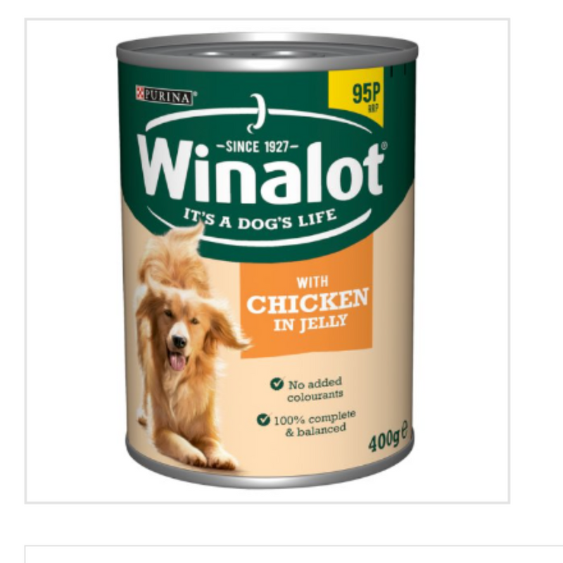 Winalot with Chicken in Jelly 400g x Case of 12 - London Grocery