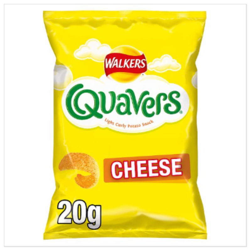 Walkers Quavers Cheese Snacks 20g x Case of 32 - London Grocery