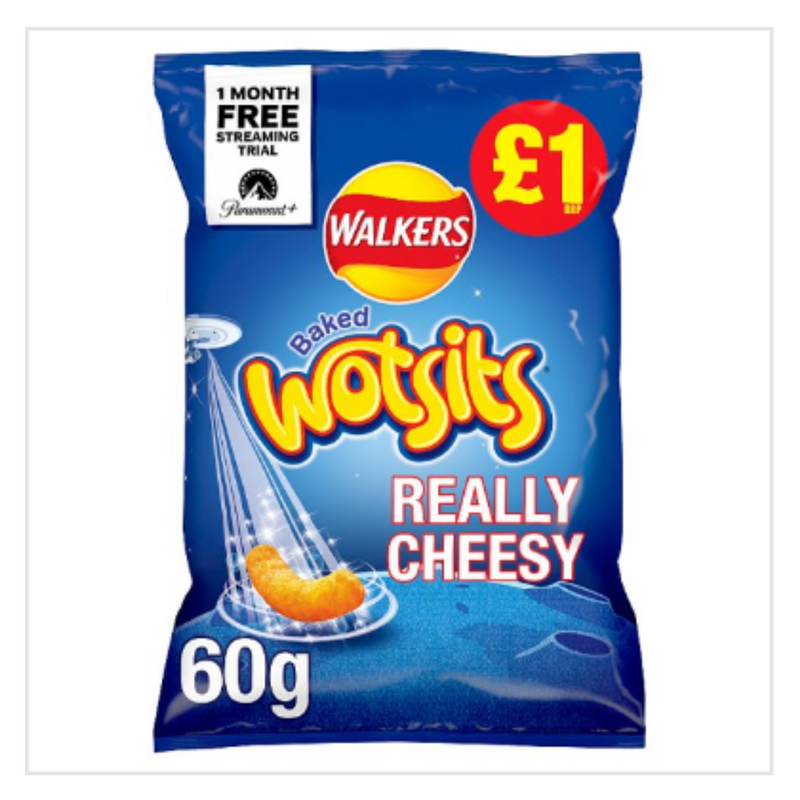 Walkers Wotsits Cheese Snacks 60g x Case of 15 - London Grocery