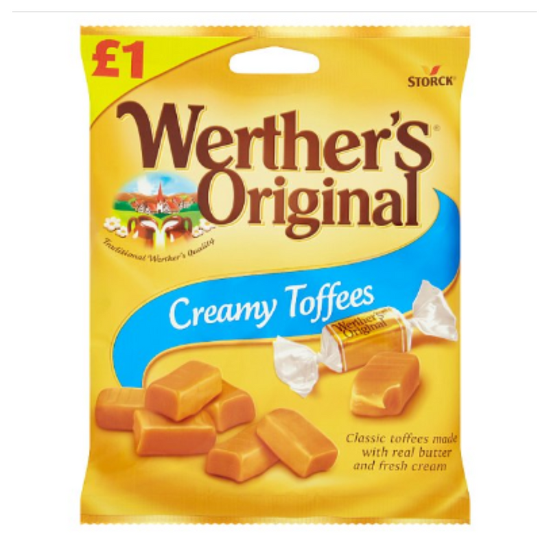 Werther's Original Creamy Toffees 110g x Case of 12 - London Grocery