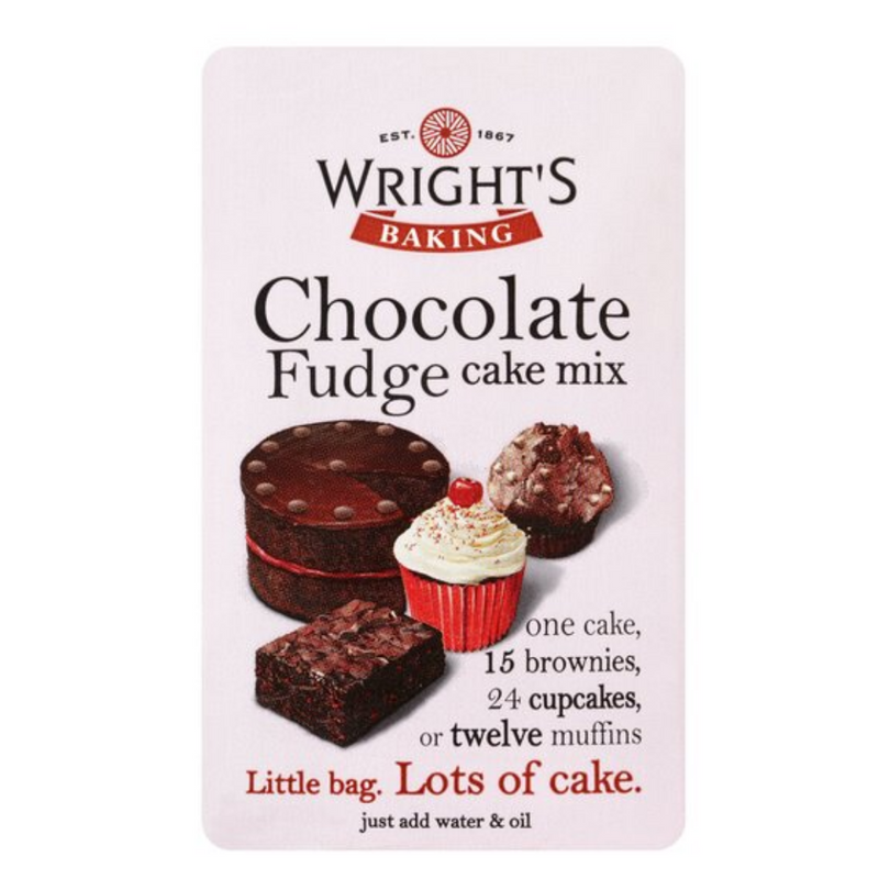 Wright's Baking Chocolate Fudge Cake Mix 500gr-London Grocery