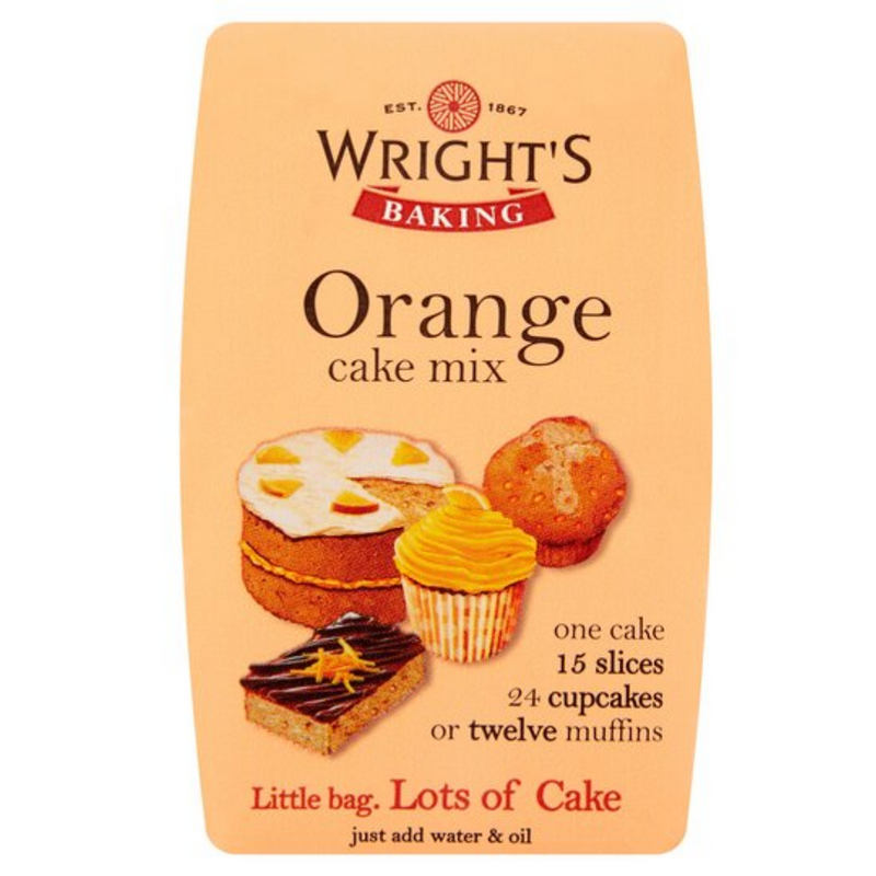 Wright's Baking Orange Cake Mix 500gr-London Grocery