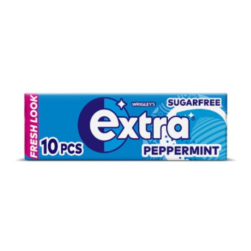 Extra Peppermint Chewing Gum Sugar Free 10 Pieces x Case of 30 - London Grocery