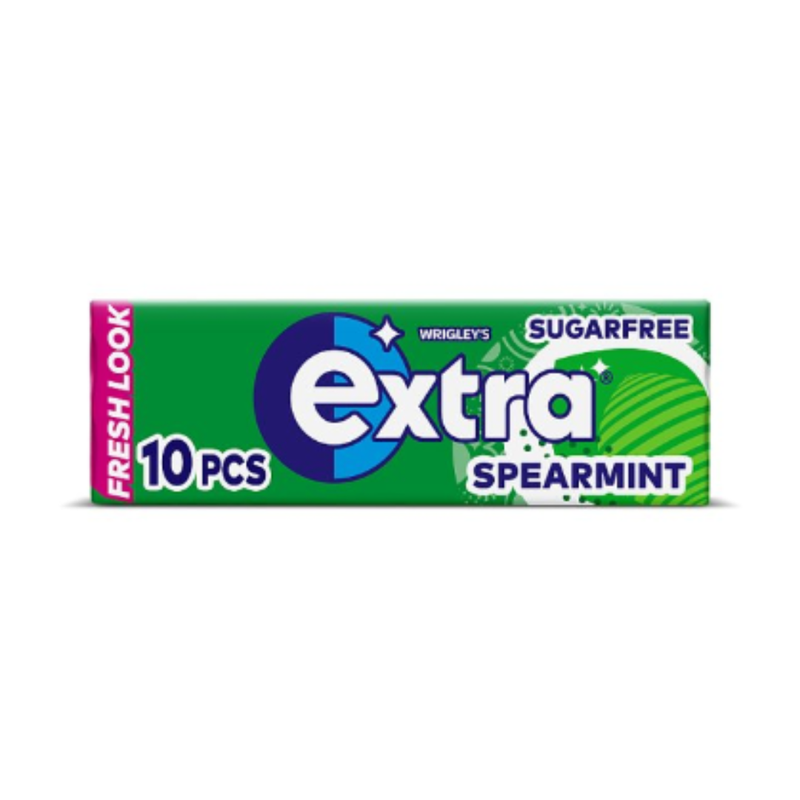 Extra Spearmint Chewing Gum Sugar Free 10 piece x Case of 30 - London Grocery