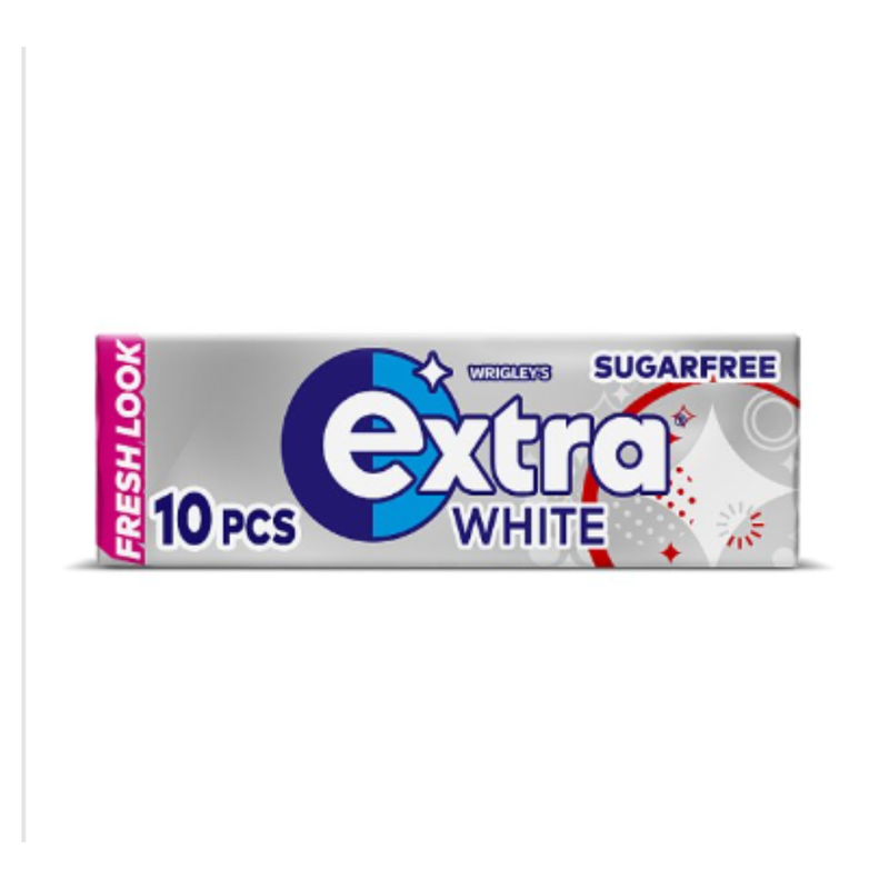 Extra White Chewing Gum Sugar Free 10 Pieces x Case of 30 - London Grocery