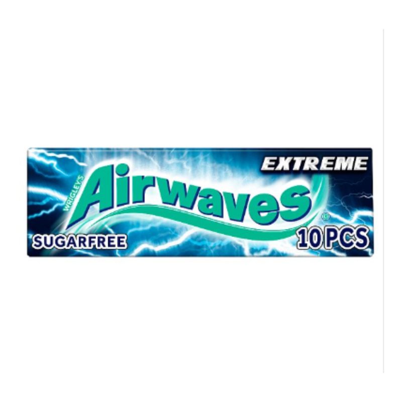 Airwaves Extreme Sugar Free Chewing Gum 10 Pieces x Case of 30 - London Grocery