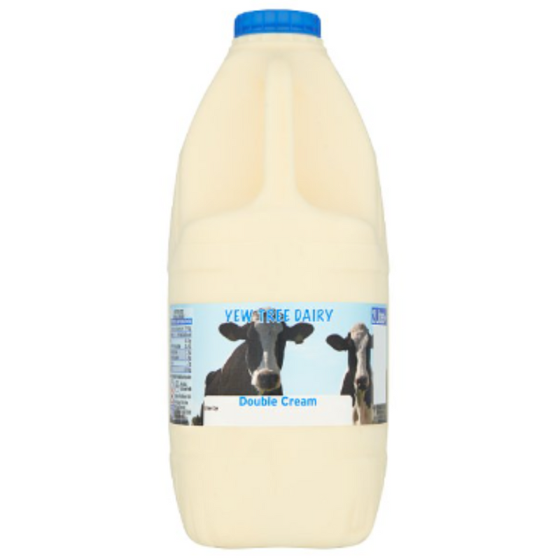 YEW TREE DAIRY Double Cream 2 Litres x 6 - London Grocery