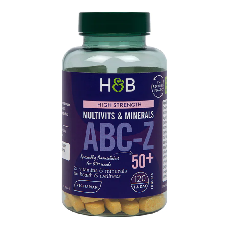 Holland & Barrett ABC to Z 50+ Multivitamins 120 Tablets | London Grocery
