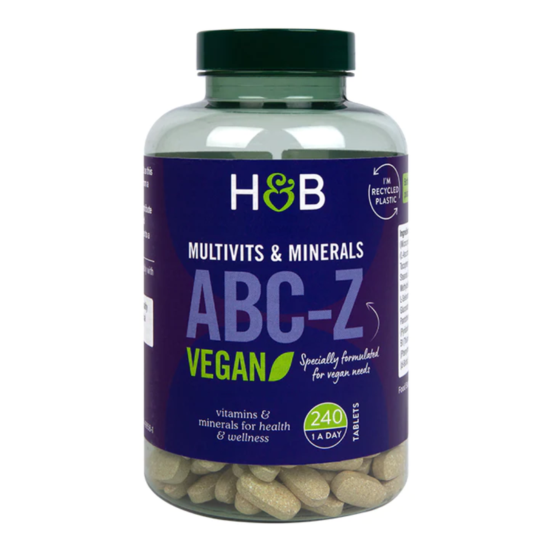 Holland & Barrett ABC to Z Vegan Multivitamins 240 Tablets | London Grocery