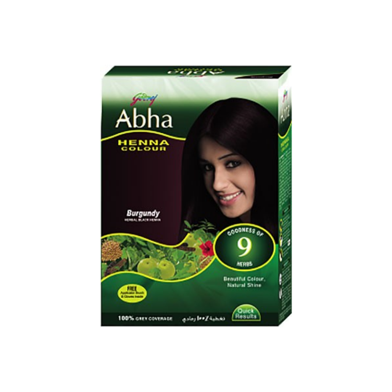 ABHA Henna Colour - Natural Black 6X10g-London Grocery