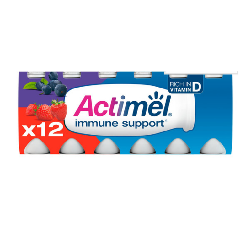 Actimel Strawberry Blueberry 12X100g-London Grocery