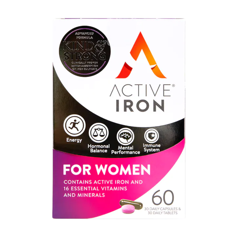 Active Iron for Women Capsules 60 Capsules | London Grocery