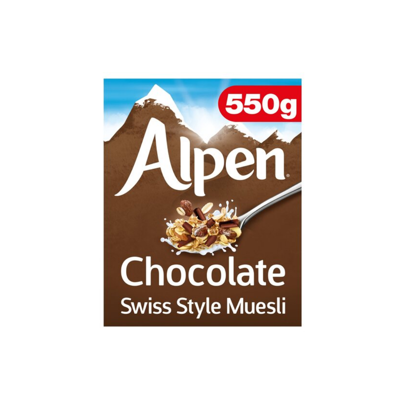 Alpen Chocolate Swiss Style Muesli 550gr-London Grocery