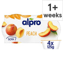 Alpro Peach Yogurt Alternative 4X125gr-London Grocery