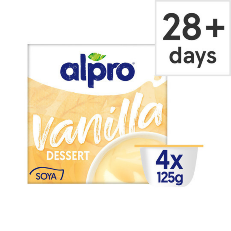 Alpro Vanilla Soya Dessert 4 X 125gr-London Grocery