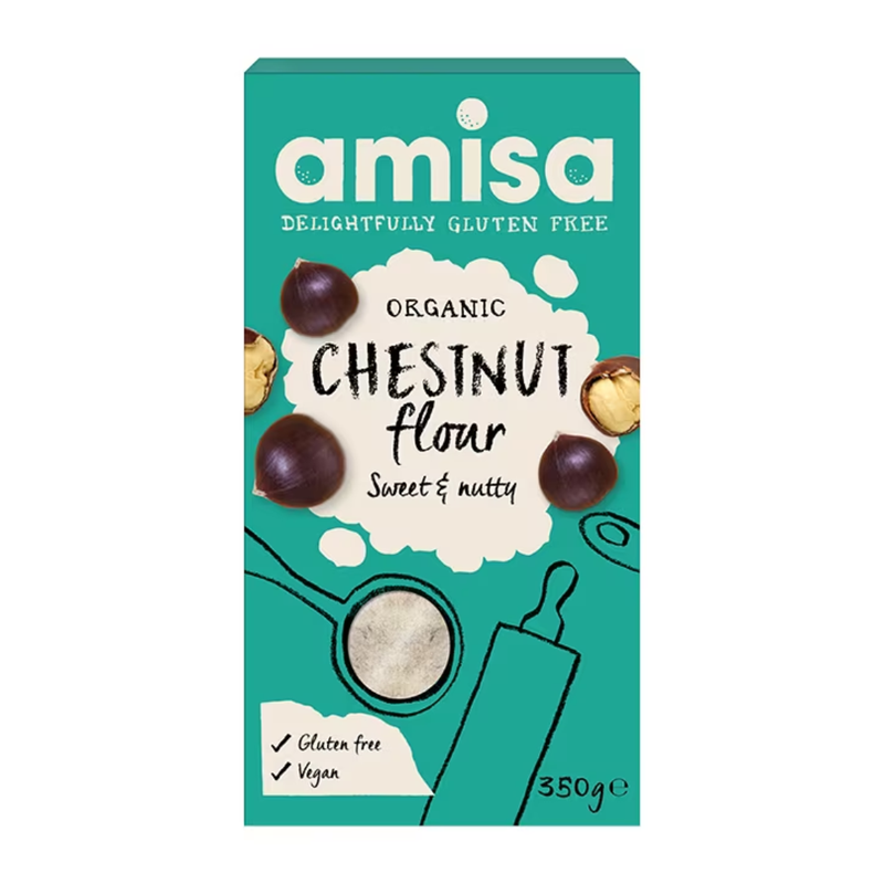 Amisa Organic Gluten Free Chestnut Flour 350g | London Grocery