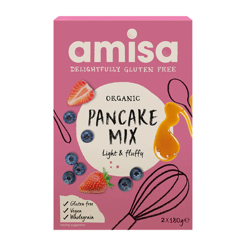 Amisa Organic Gluten Free Pancake Mix 360g | London Grocery