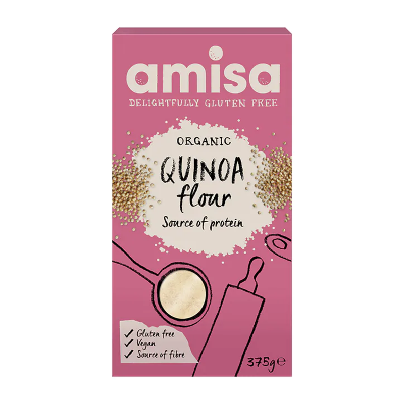 Amisa Organic Gluten Free Quinoa Flour 375g | London Grocery