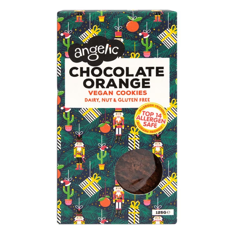 Angelic Chocolate Orange Vegan Cookies 125g | London Grocery